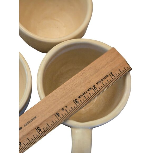 Set Of 6 Pottery Barn Coffee Mugs Sausalito Hand Glazed Earthenware Stoneware Cu - Picture 8 of 8